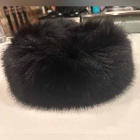 Black fur headband - Picture 4 of 4